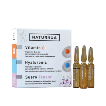 Pack Ampollas Vitamin C + Hyaluronic + Tensor Natur Nua