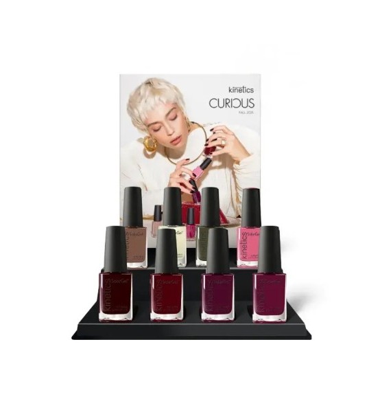 Expositor CURIOUS Solargel Colección Fall 2025 Kinetics