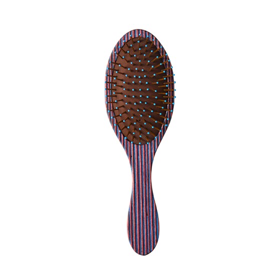 016289 striped wood brown ovalado bifull Cepillo Ovalado Striped Wood Brown Bifull