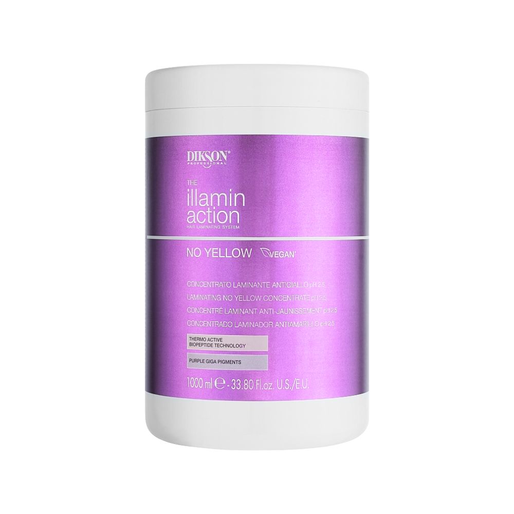 13244 concentrado laminador no yellow dikson 1000ml Mascarilla Concentrado Laminador Illaminaction No Yellow Dikson - Imagen 3