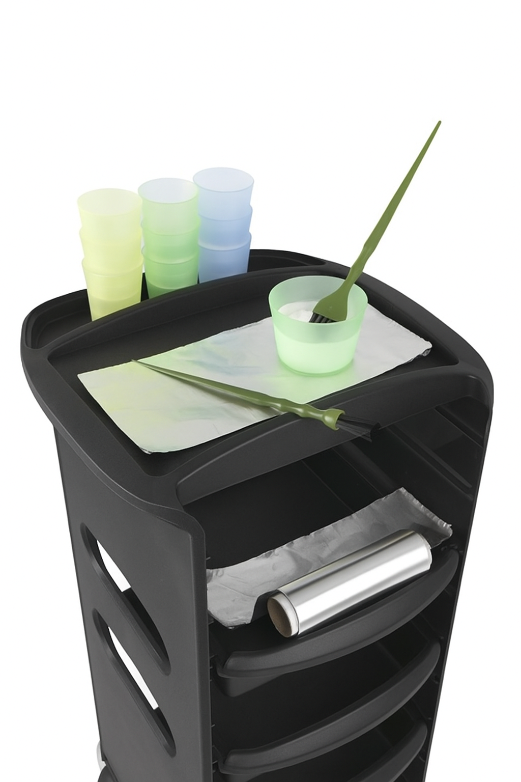 Carro de salon con utensilios 1 KIT 12 VASOS TINTE COLORES VARIOS BIFULL - Imagen 2