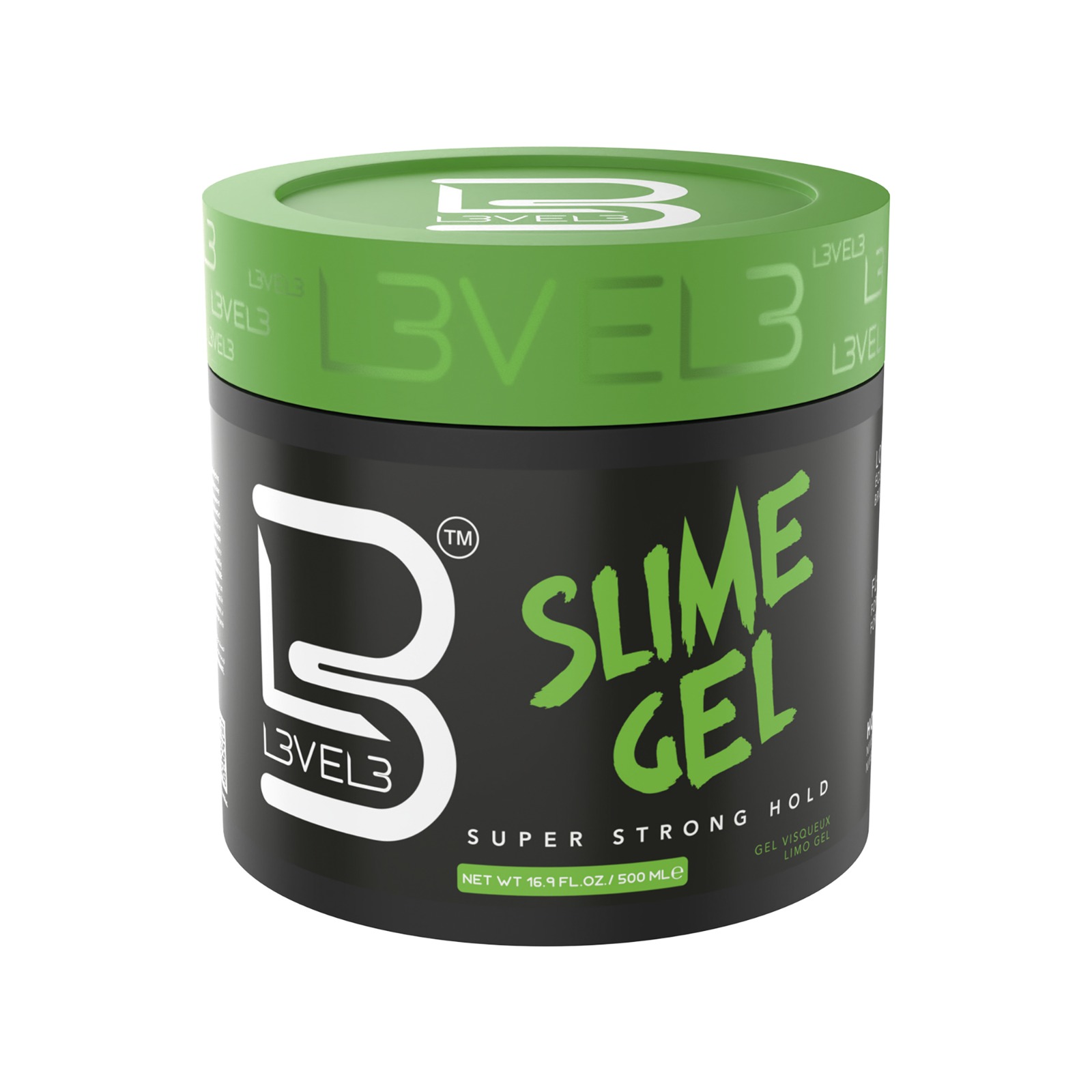 SLIME GEL L3VEL3 10 Gel con aceite de ricino fijación fuerte 500ml L3VEL3