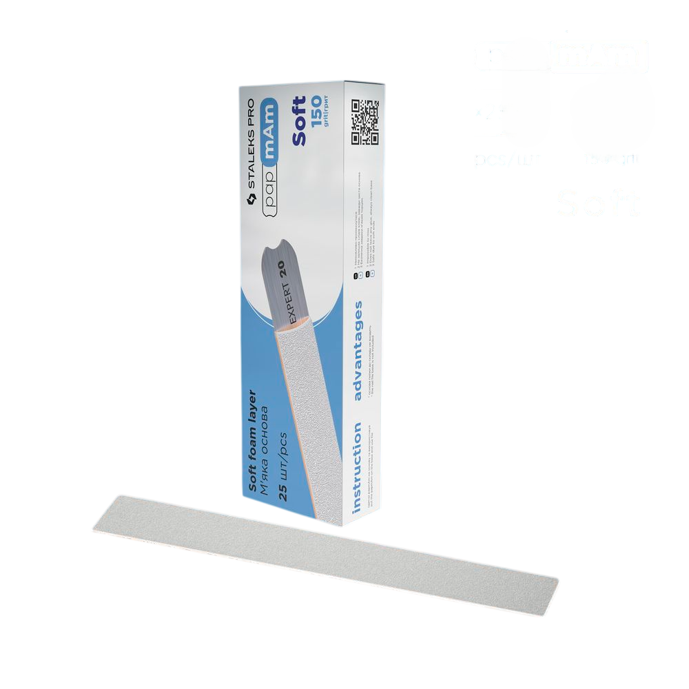 forros limas grano 150 staleks Fundas desechables para limas rectas Blanco 150 EXPERT 20 (25uds) Staleks