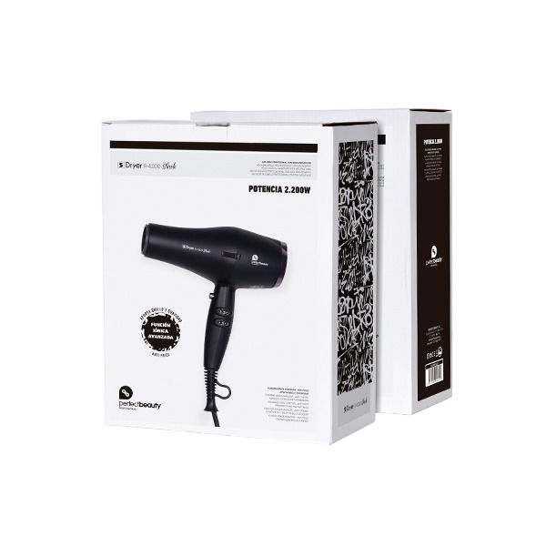 secador dryer r 4000 2 1 Secador Dryer R-4000 2200W Negro Perfect Beauty - Imagen 3