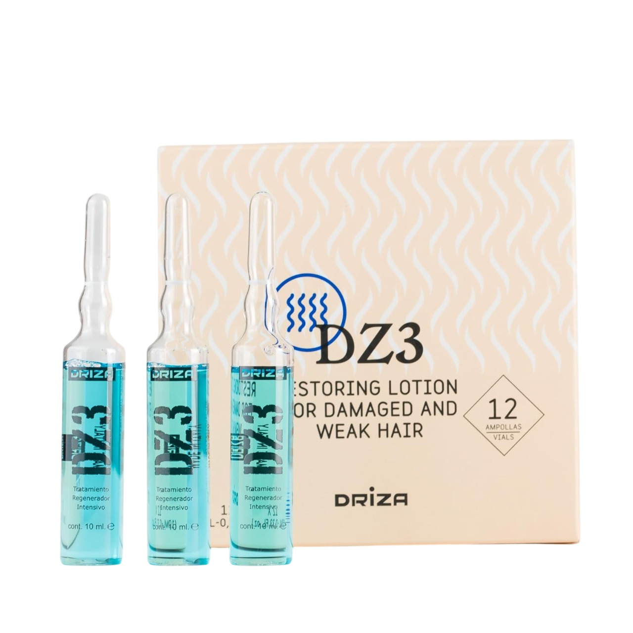 013934 ampollas dz3 driza Ampollas Reestructurantes DZ3 12X10ml Driza