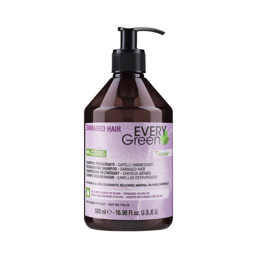 014114 champu damaged hair everygreen 500ml Champú Cabellos Dañados Damaged Hair EveryGreen - Imagen 3