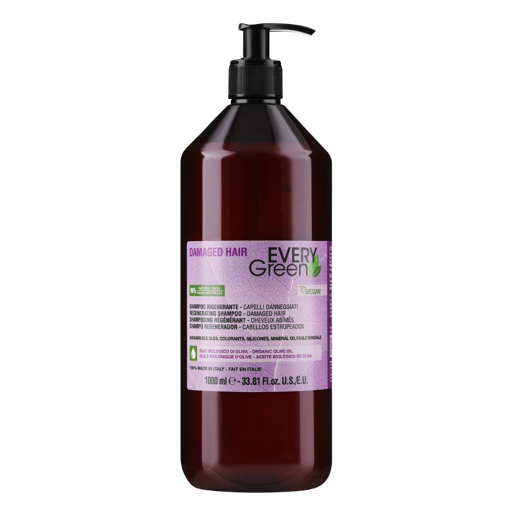 017060 champu damaged hair everygreen 1000ml Champú Cabellos Dañados Damaged Hair EveryGreen - Imagen 2
