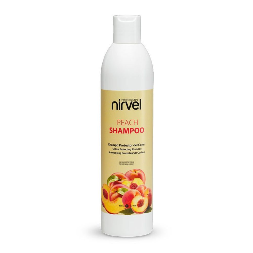 12809 champu melocoton nirvel 500ml 1 Champú Protector del Color Melocotón Nirvel - Imagen 2