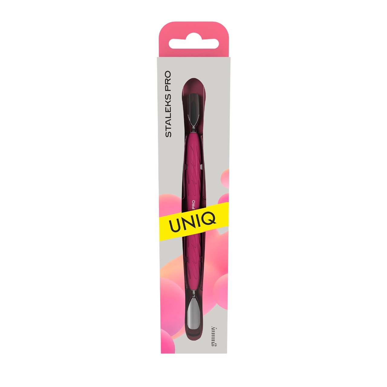 12909 empujador uniq 10 tipo 1 staleks 2 1 Empujador de manicura con mango de silicona Gummy UNIQ 10 TIPO 1 Staleks - Imagen 3