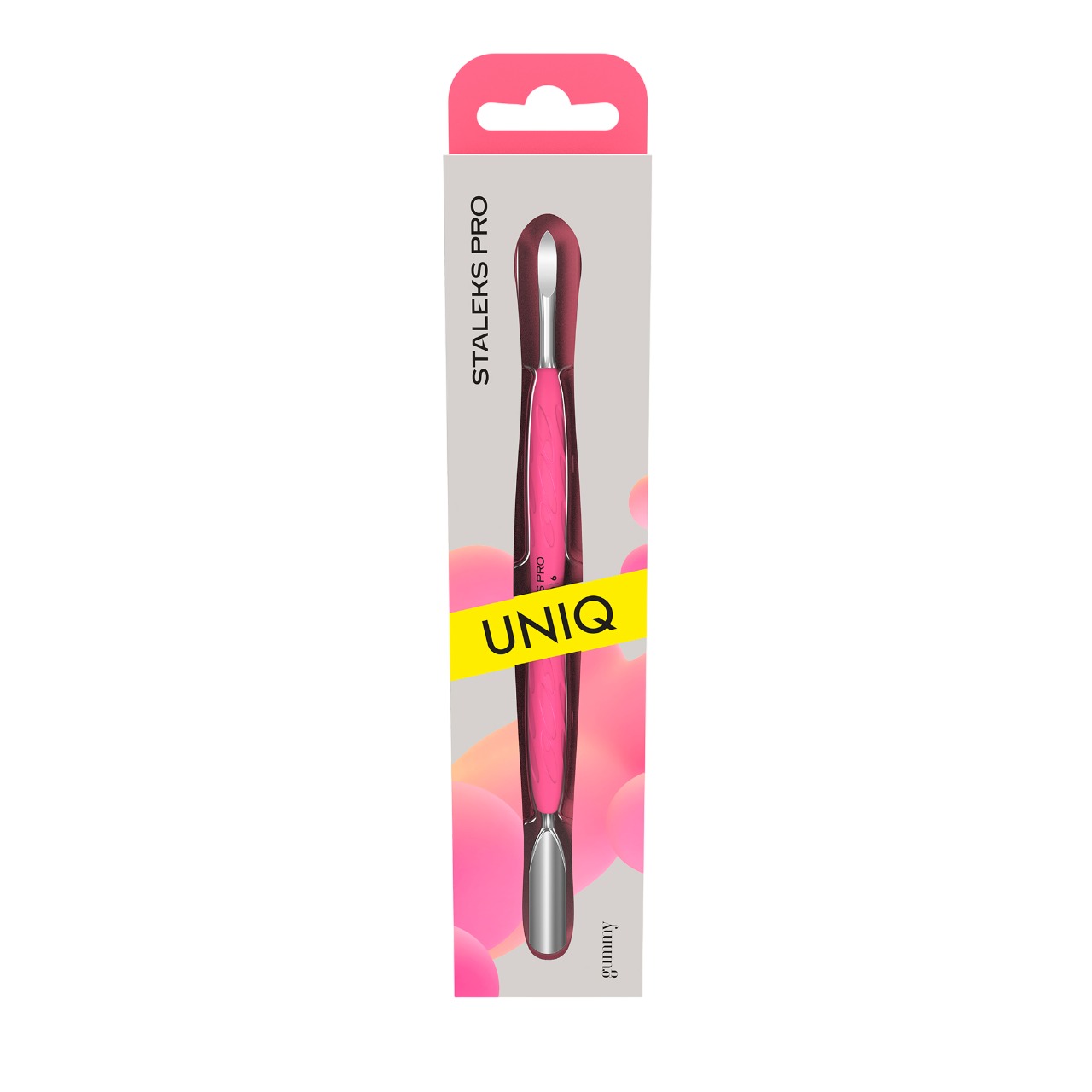 12913 empujador uniq10 tipo 6 staleks 2 1 Empujador de manicura con mango de silicona Gummy UNIQ10 TIPO 6 Staleks - Imagen 3