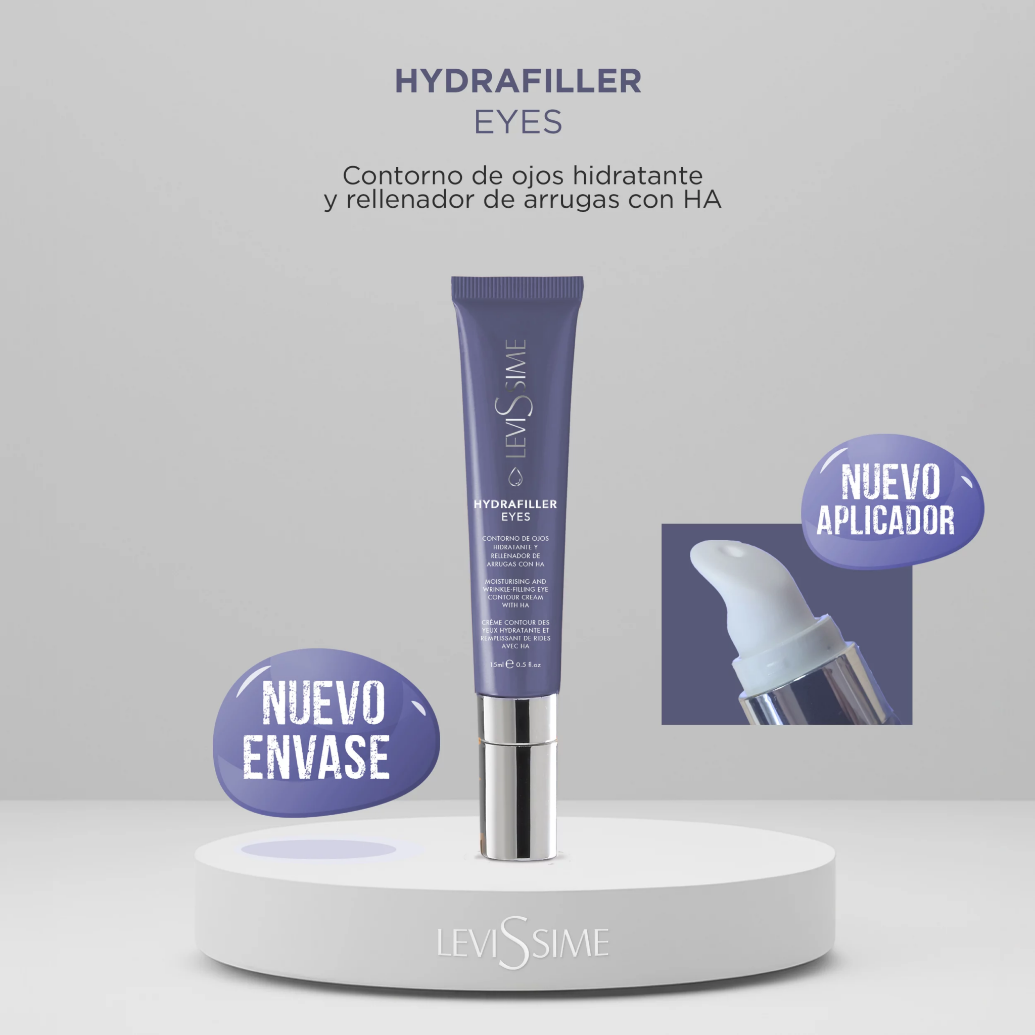 13093 contorno hydrafiller levissime 2 scaled 2 Contorno de Ojos HYDRAFILLER Eyes 15ml Levissime - Imagen 2