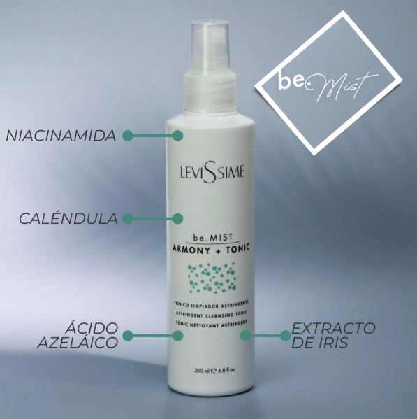 13095 tonico be mist levissime 2 1 Tónico Limpiador Pieles Grasas be.MIST Armony+ Tonic 200ml Levissime - Imagen 2