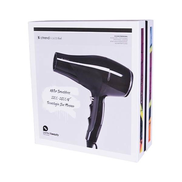 13308 secador ctrend r 3600 black 2 1 Secador CTREND R-3600 Black Perfect Beauty - Imagen 3