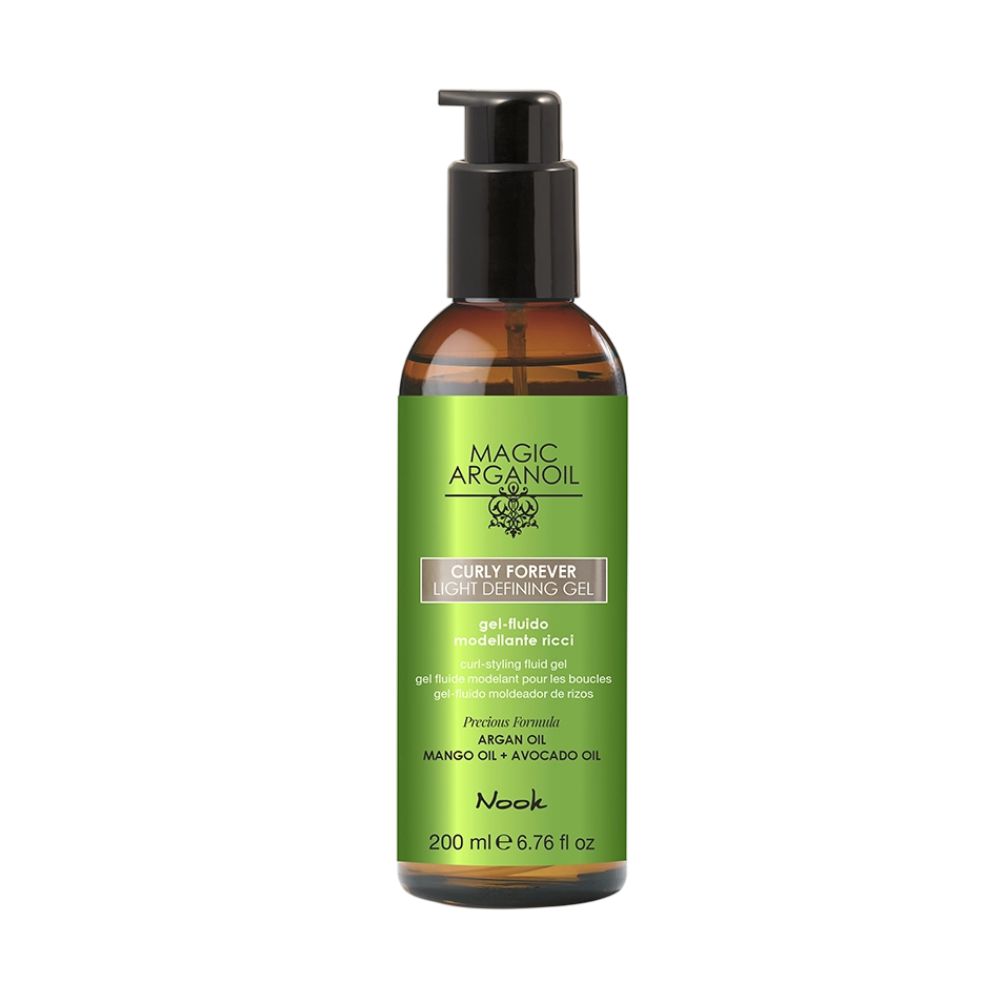 13512 gel curly forever nook Gel Definidor Curly Forever Magic ArganOil 200ml Nook