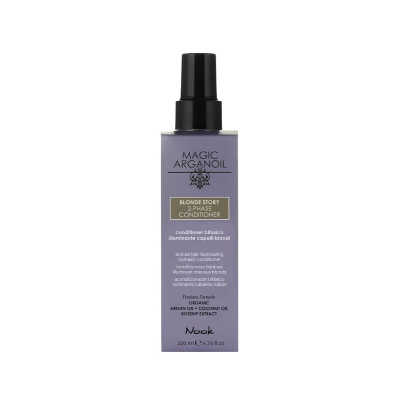 2 Phase Conditioner nook Acondicionador Bifásico Iluminador Ritual Blonde Magic Arganoil 200ml Nook - Imagen 2