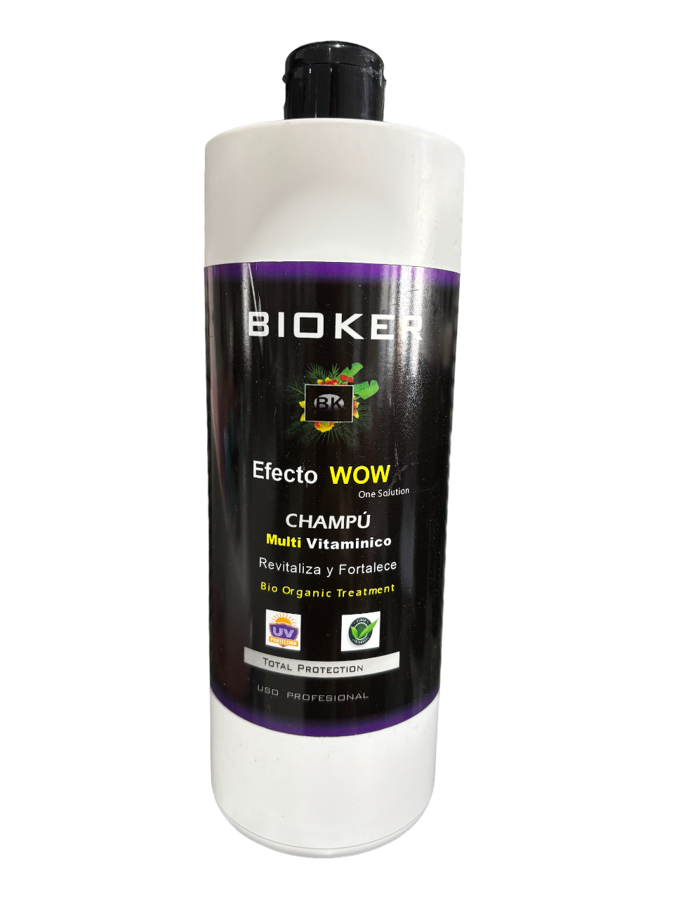 Bioker wow 1000ml Champú Multivitamínico Efecto WOW Bioker