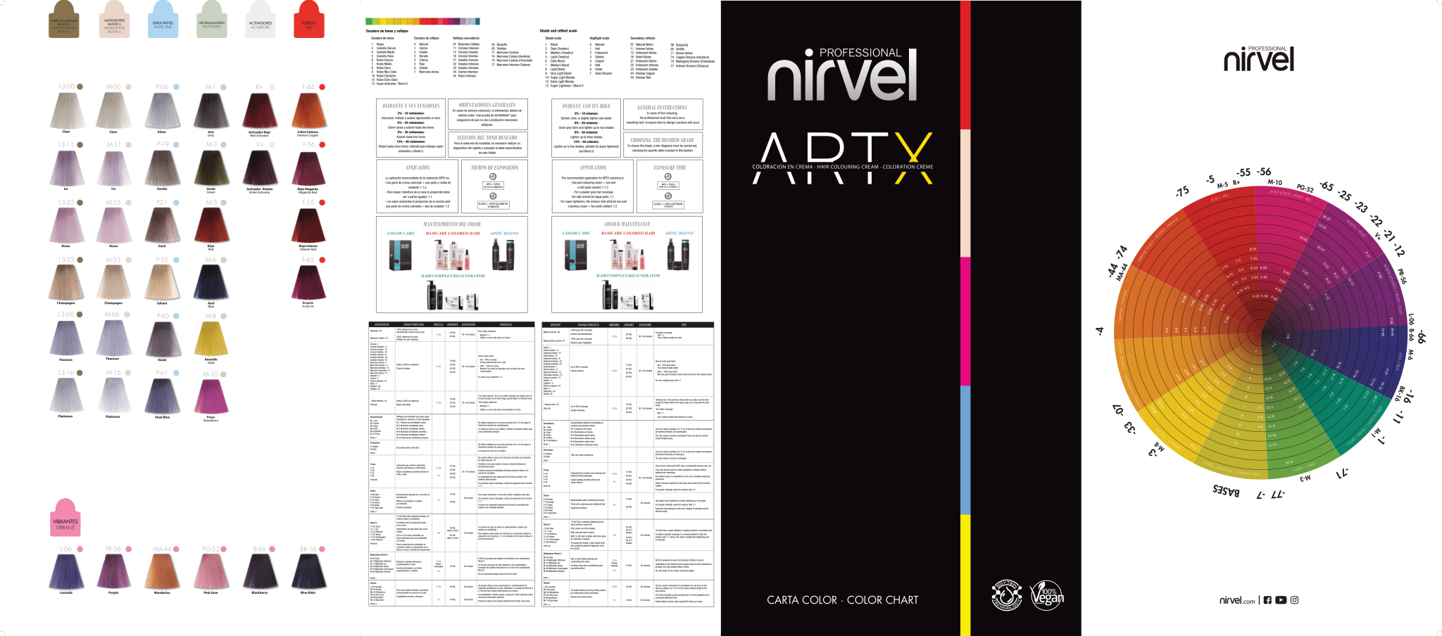 Nirvel Artx Carta de color 2 scaled 7 Tinte Artx 100ml Nirvel - Imagen 3