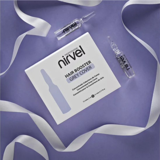 Nirvel grey cover 2 1 Hair Booster Grey Cover 12x5ml Nirvel - Imagen 2
