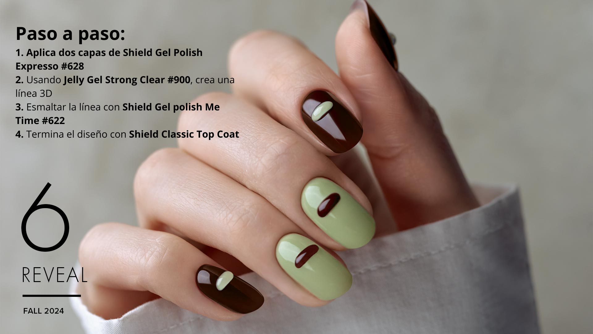 Paso a paso espresso 1 Esmalte de uñas permanente Shield KGP622 Kinetics - Imagen 3