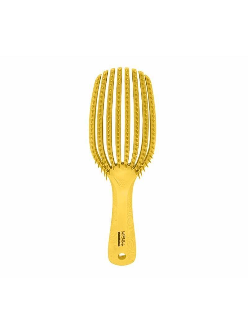bifull brecycled cepillo desenredante especial rizos amarillo CEPILLO B-RECYCLED CURLY AMARILLO BIFULL