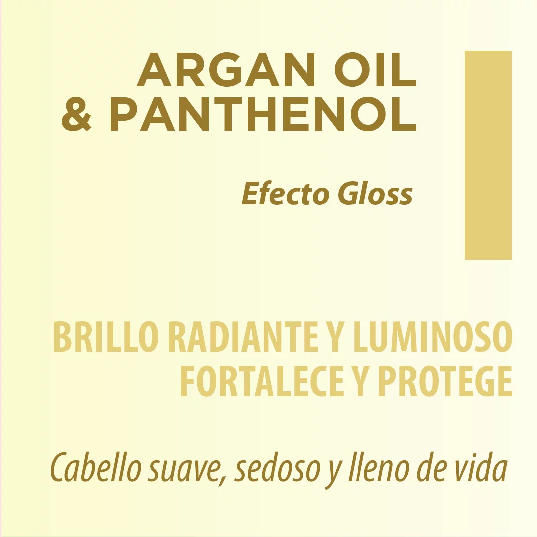 biphase argan Acondicionador Bifásico Efecto Gloss Argan Oil&Panthenol 100ml Nirvel - Imagen 2
