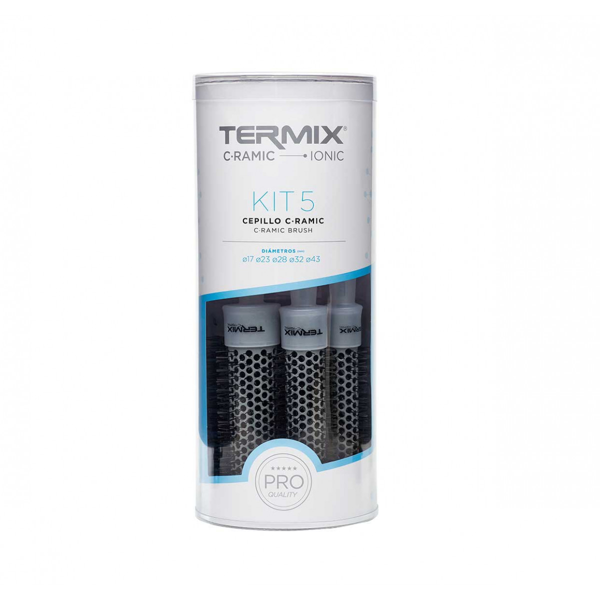cepillos c.ramic termix 1 Pack 5 Cepillos Redondos Termix C·Ramic