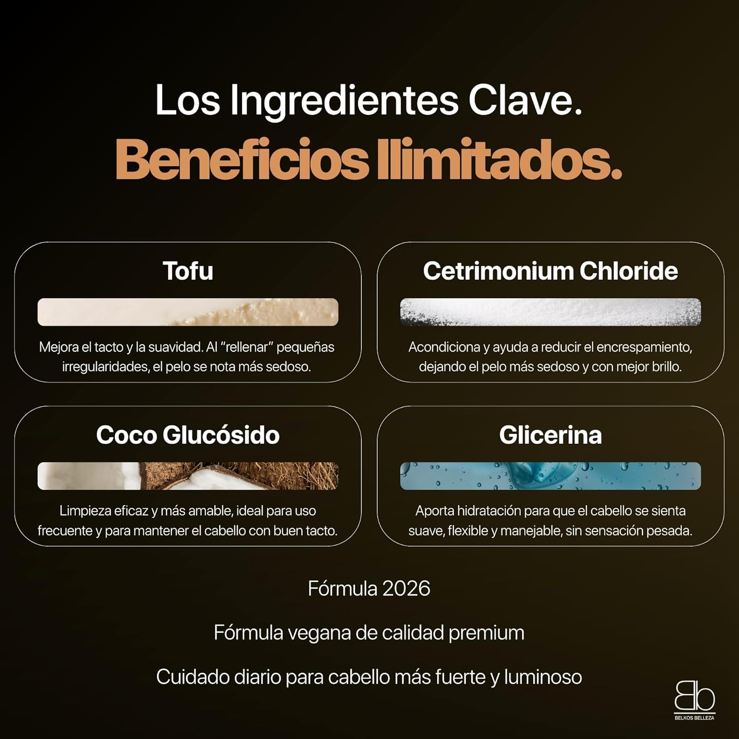 champu tofu belkos 1 Champú de Tofu Restaurador y Fortalecedor 330ml Belkos - Imagen 2