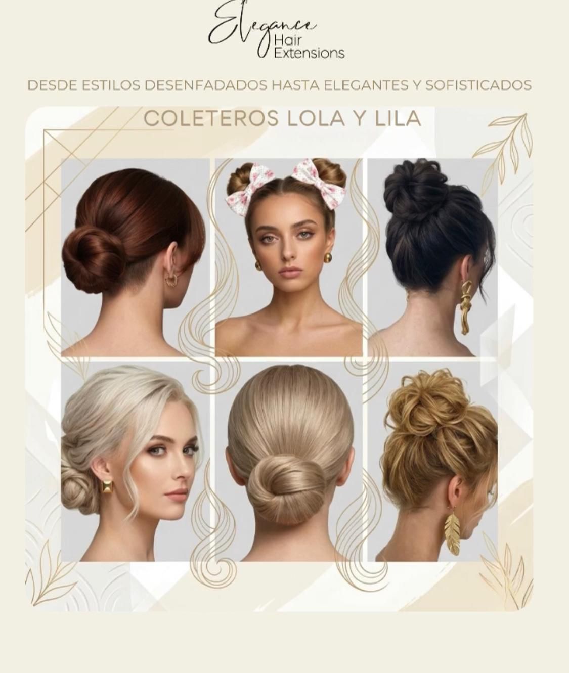 coletero lila lola Coletero Casquete de Pelo para Recogidos LILA Elegance - Imagen 2