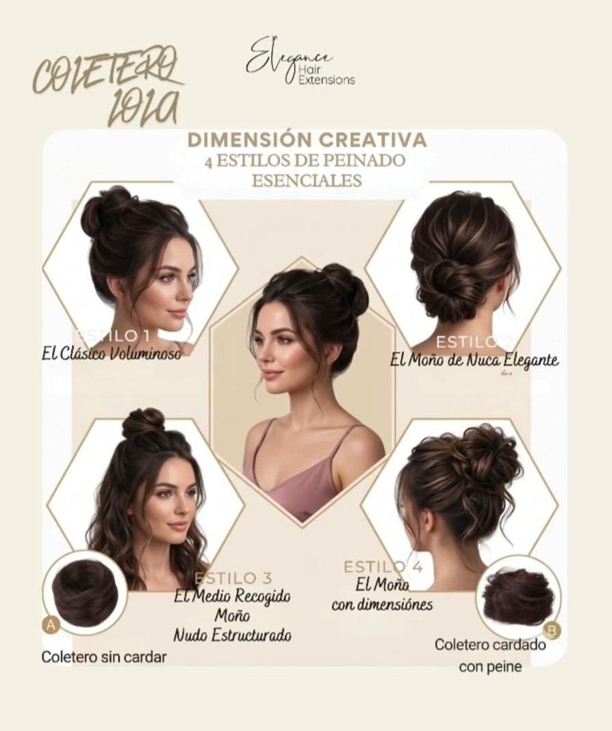 coletero lola 1 Coletero Donut de Pelo para Recogidos LOLA Elegance - Imagen 3