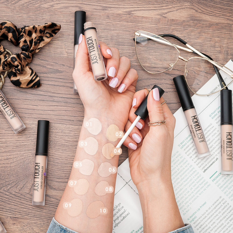 corrector liquido just touch liquid concealer 35 g Corrector Líquido Just Touch Liquid Concealer Golden Rose - Imagen 10