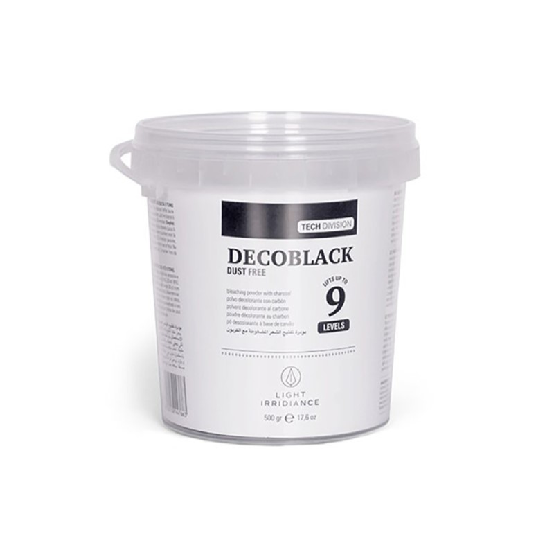 decoblack light irridiance Decoloración en Polvo NEGRA 9T Decoblack 500gr Light Irridiance