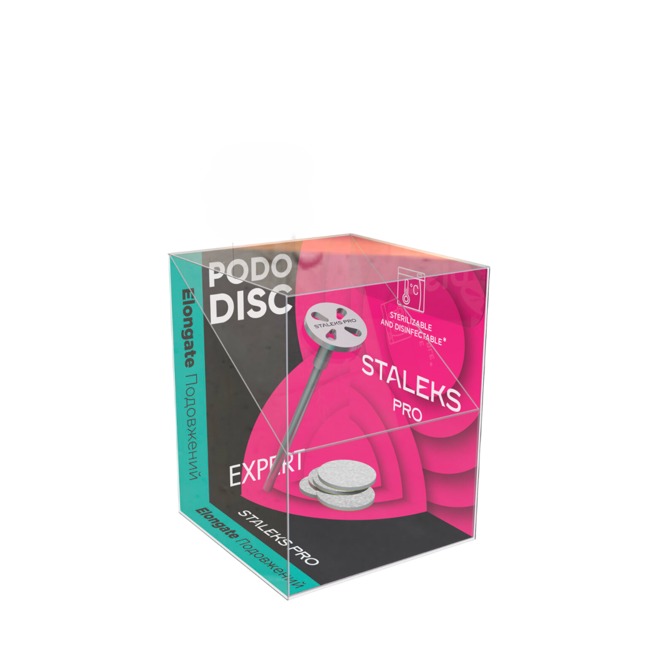 disco XS 180 1 Disco de pedicura Alargado PODODISC XS EXPERT (10 mm) + 5 limas desechables grano 180 Staleks