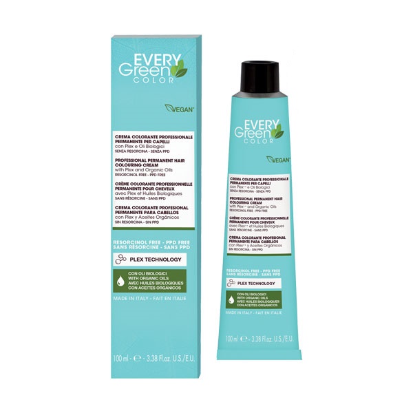 everygreen crema colorante 1 Tinte Color Plex Vegano Sin PPD 100ml EveryGreen