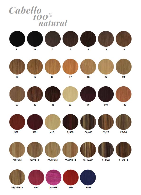 extensiones allure colores Extensiones de Cabello Natural Liso 50cm Cosidas en Tejido Allure - Imagen 3