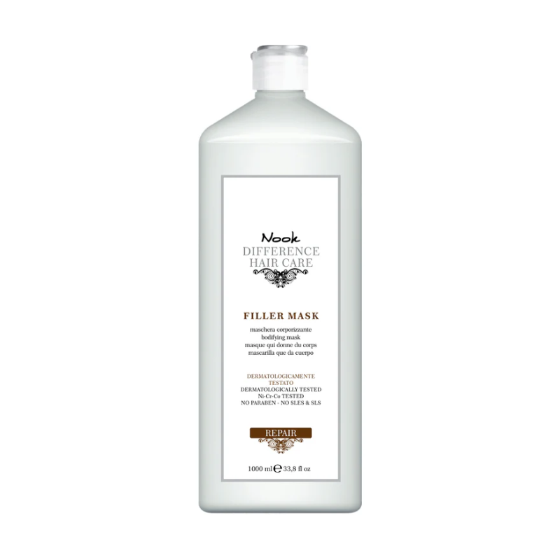 filler mask nook 2 106 Mascarilla Reestructurante Cabellos Finos Repair Filler 1000ml Nook - Imagen 2