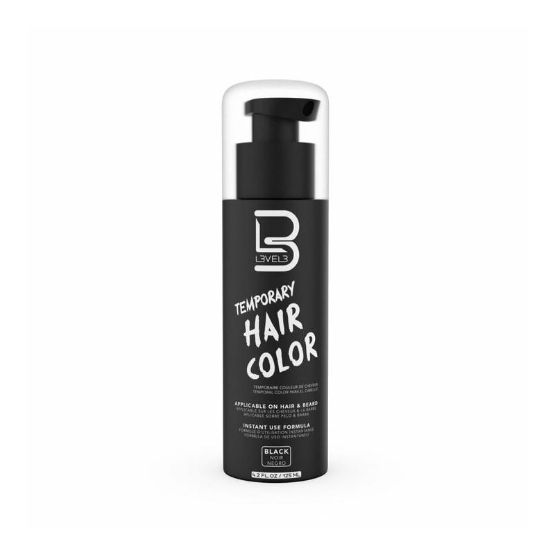 hair color l3vel3 Tinte temporal cabello y barba negro 125ml L3VEL3