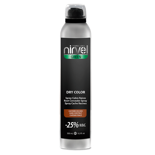 p 1 5 7 1 4 15714 NIRVEL DRY COLOR SPRAY CUBRE CANAS CASTANO OSCURO 1 Spray Cubre Raíces Dry Color 300ml Nirvel - Imagen 4