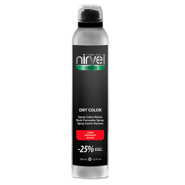 p 1 5 7 1 7 15717 NIRVEL DRY COLOR SPRAY CUBRE CANAS CASTANO OSCURO 1 Spray Cubre Raíces Dry Color 300ml Nirvel - Imagen 2