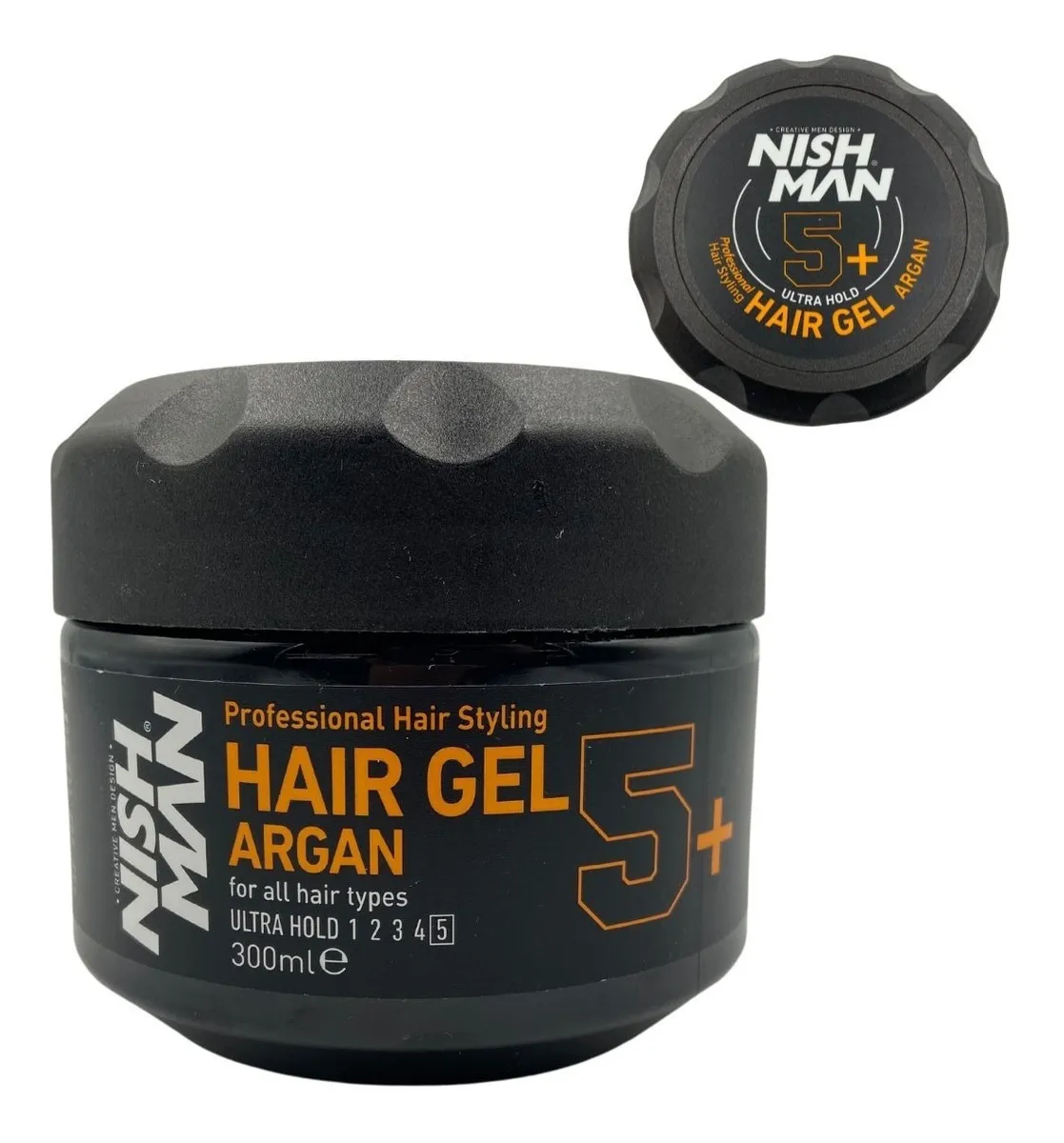 p 2 3 0 2 2 23022 Nishman Hair Gel Ultra Hold Argan 5 300 ml Nishman Hair Gel Ultra Hold Argan 5+ 300 ml