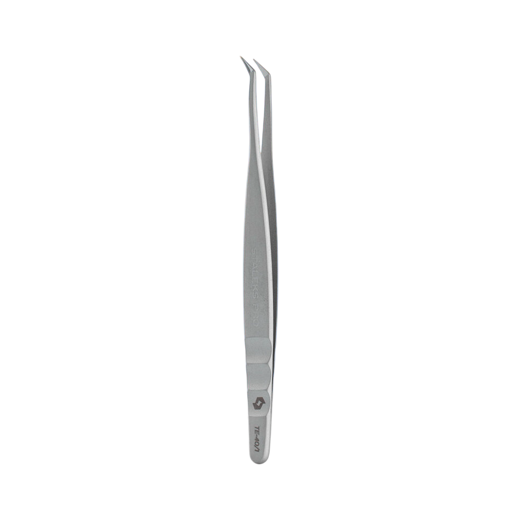 pinzas expert 40 tipo 1 1 Pinzas para pestañas EXPERT 40 TIPO 1 (forma de L, 50') Staleks