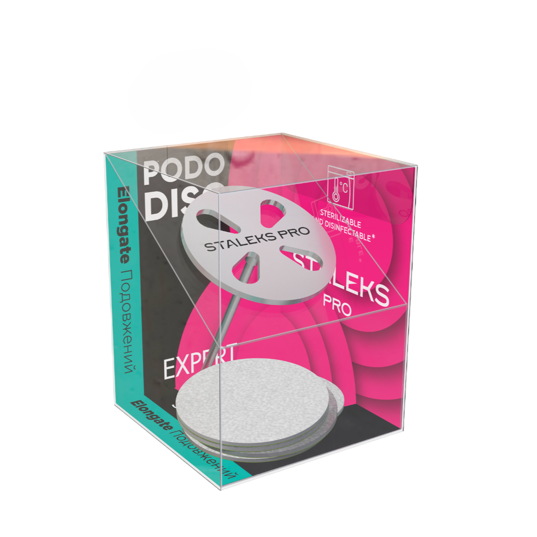 pododisc L grano 180 1 Disco de pedicura Alargado Pododisc L EXPERT (25 mm) + 5 limas desechables grano 180 Staleks