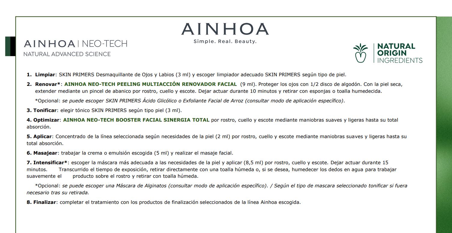 protocolo neo tech Booster Facial Sinergia Total Neo-Tech 10x2ml Ainhoa - Imagen 2