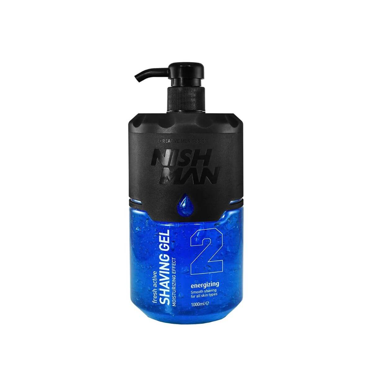 shaving gel 2 blue 1 1 Gel de Afeitar 2 Energizing 1000ml Nishman