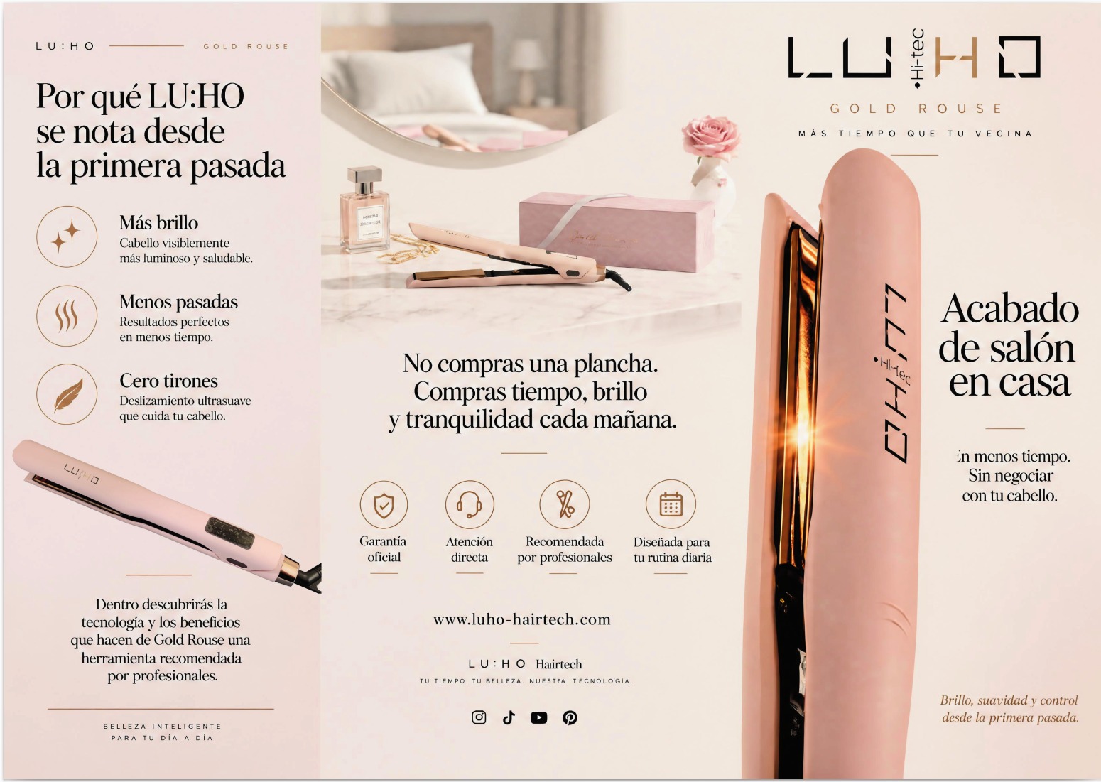 13694 plancha gold rouse luho 1 Plancha Gold Rouse LU:HO - Imagen 2
